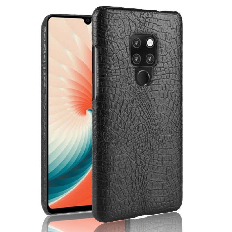 Cover for Huawei Mate 20 Sort Krokodillehudeffekt