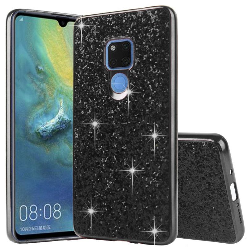 Cover Huawei Mate 20 Sort Jeg Er Glitter