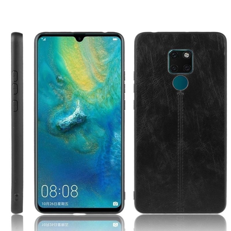 Cover Huawei Mate 20 Sort Syet Lædereffekt