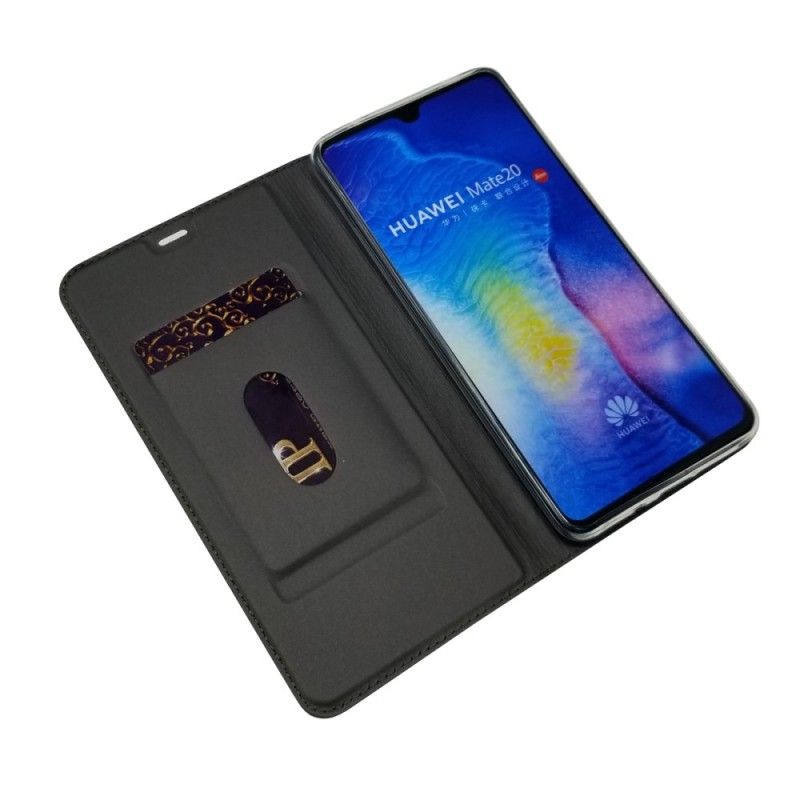 Læder Cover for Huawei Mate 20 Navyblå Førsteklasses Serie