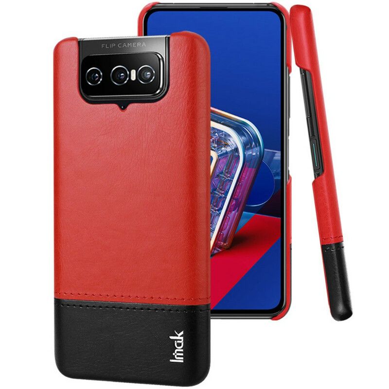 Cover Asus Zenfone 8 Flip Imak Ruiyi Series Lædereffekt