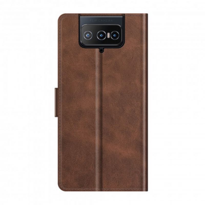 Flip Cover Til Asus Zenfone 8 Flip Klassisk Dobbeltklap