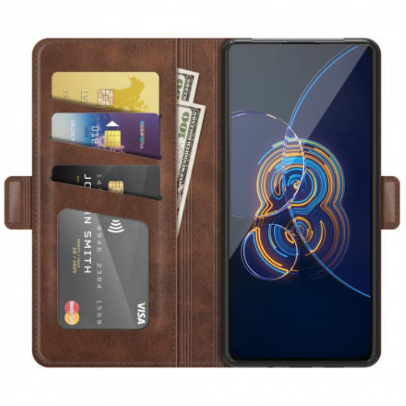 Flip Cover Til Asus Zenfone 8 Flip Klassisk Dobbeltklap