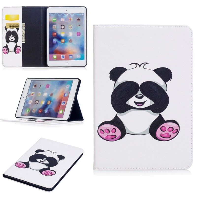 Flip Cover Læder for iPad Mini 4 Sjov Panda