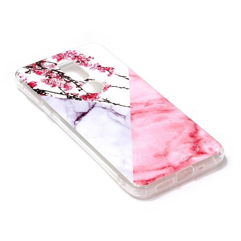 Cover for Nokia 7.1 Marmoreret Blomme