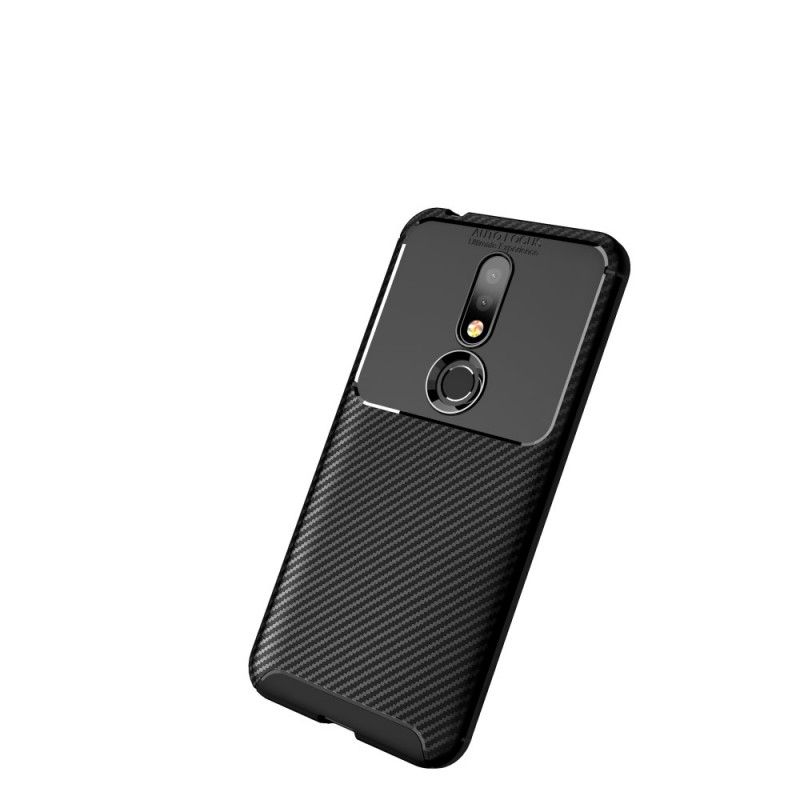 Cover for Nokia 7.1 Sort Fleksibel Kulfibertekstur