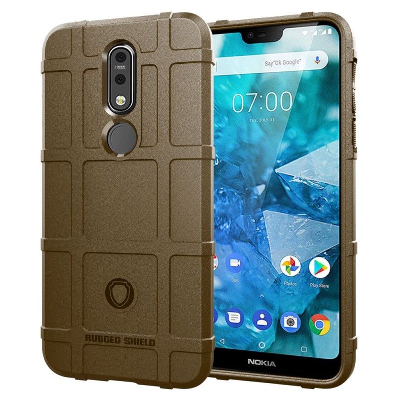 Cover for Nokia 7.1 Sort Robust Skjold