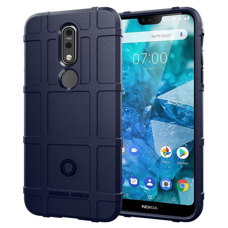 Cover for Nokia 7.1 Sort Robust Skjold