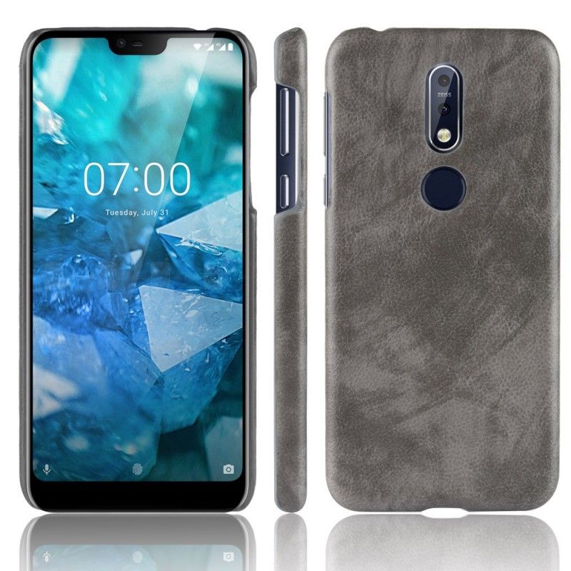 Cover Nokia 7.1 Brun Lychee-Lædereffekt Beskyttelse