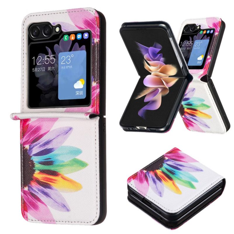 Cover Samsung Galaxy Z Flip 6 Akvarelblomst