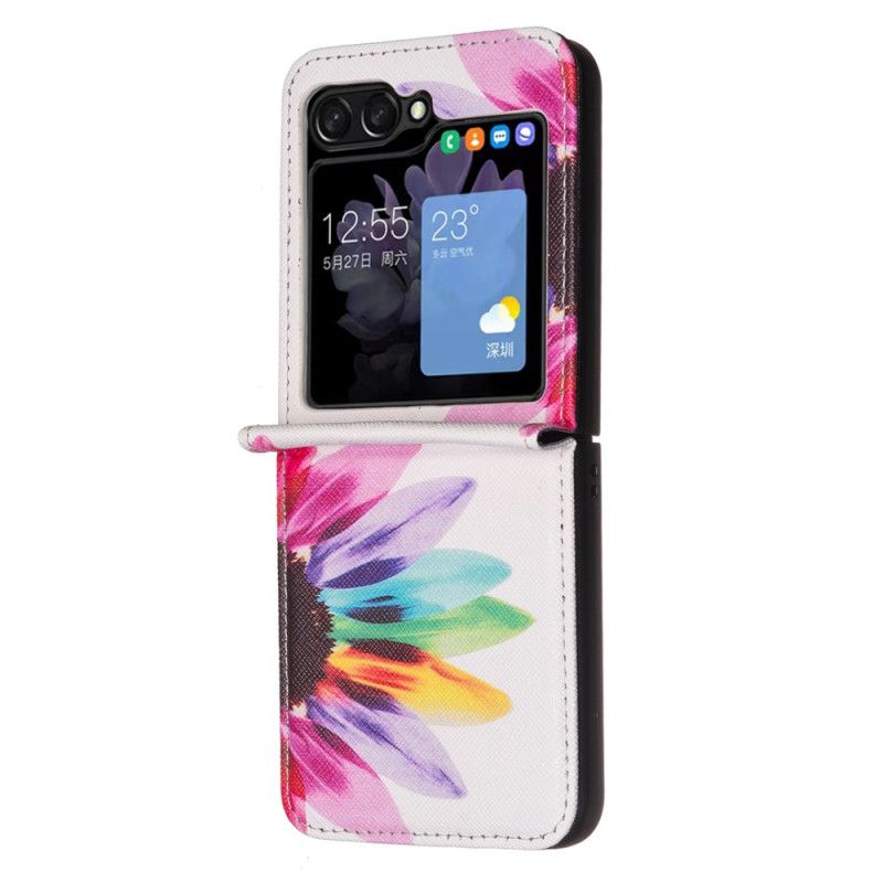 Cover Samsung Galaxy Z Flip 6 Akvarelblomst