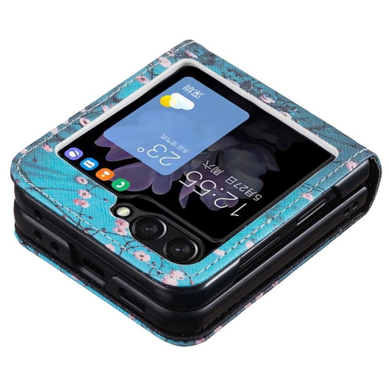 Cover Samsung Galaxy Z Flip 6 Telefon Etui Blommeblomster