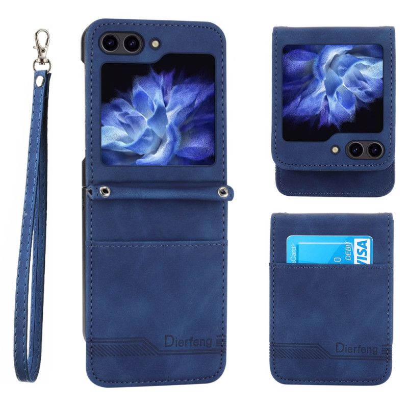 Cover Samsung Galaxy Z Flip 6 Telefon Etui Dierfeng Kortholder