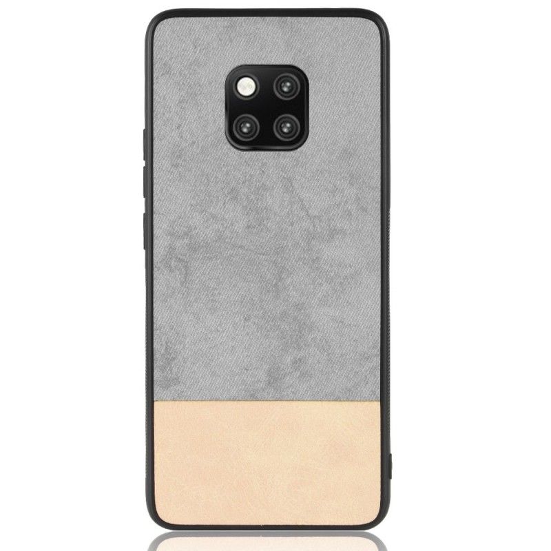 Cover for Huawei Mate 20 Pro Sort Tofarvet Imiteret Læder