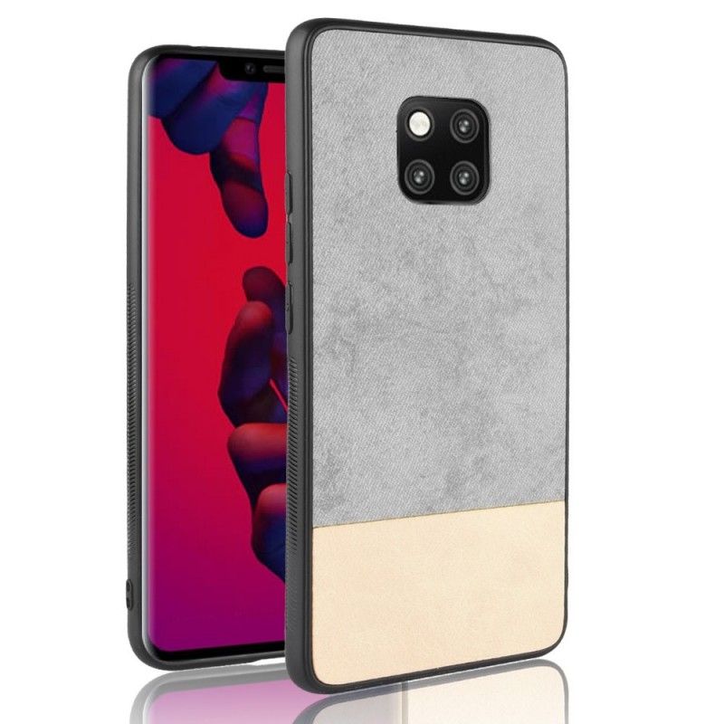 Cover for Huawei Mate 20 Pro Sort Tofarvet Imiteret Læder