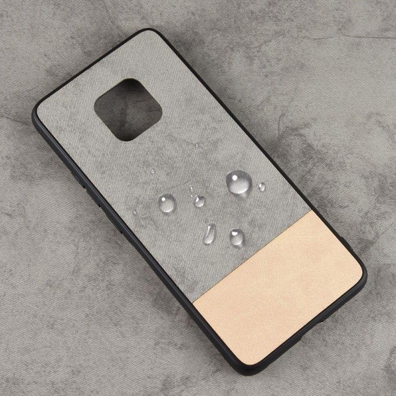 Cover for Huawei Mate 20 Pro Sort Tofarvet Imiteret Læder