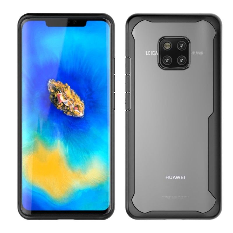 Cover Huawei Mate 20 Pro Sort Mobilcover Skrå Kant