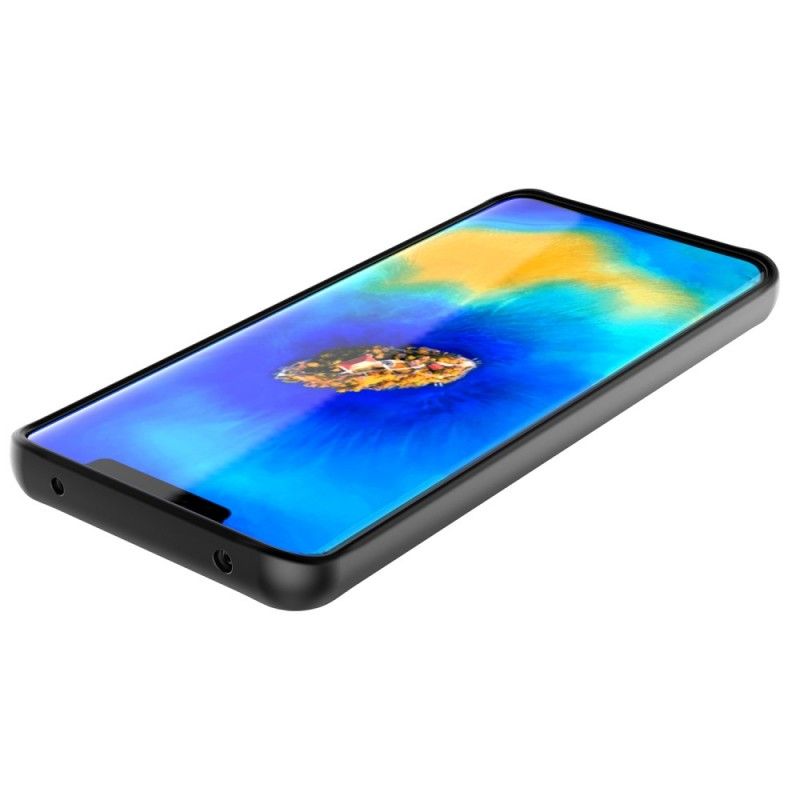 Cover Huawei Mate 20 Pro Sort Mobilcover Skrå Kant