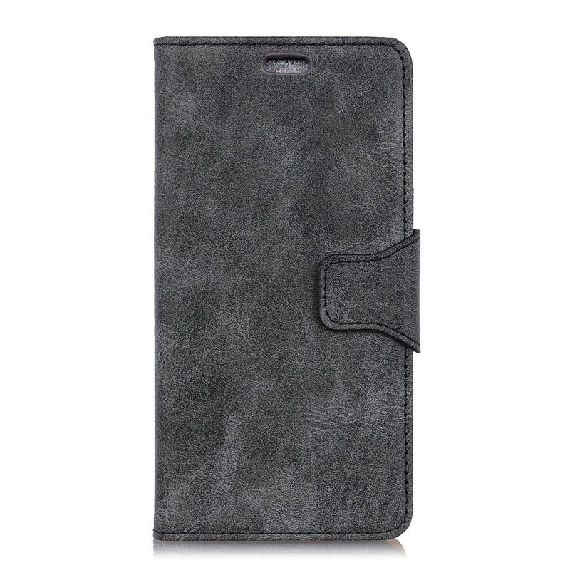 Flip Cover Læder for Huawei Mate 20 Pro Mørkerød Retro Kunstlæderklap