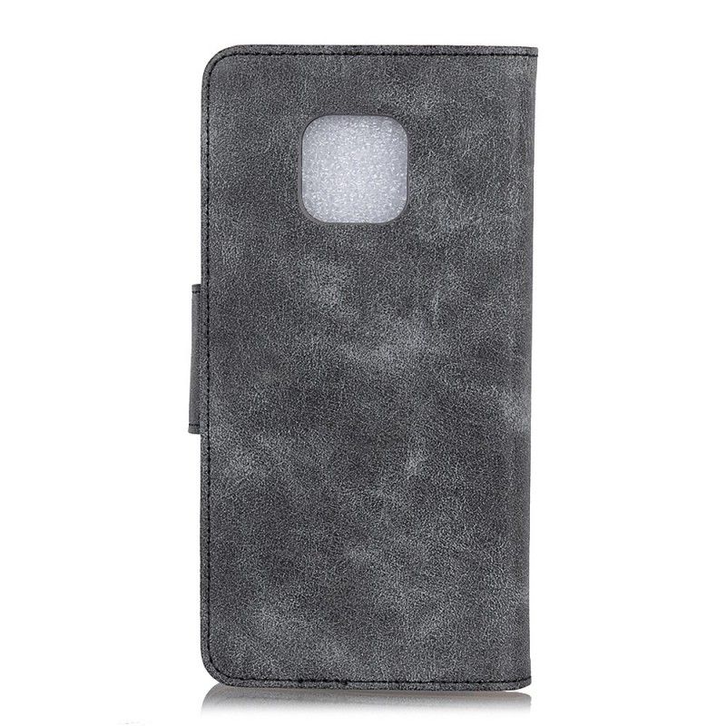 Flip Cover Læder for Huawei Mate 20 Pro Mørkerød Retro Kunstlæderklap