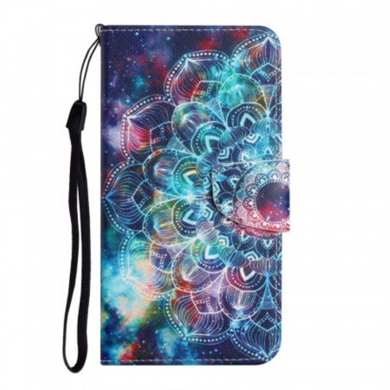 Flip Cover Xiaomi Redmi Note 11 Pro Plus 5G Med Snor Prangende Strappy Mandala