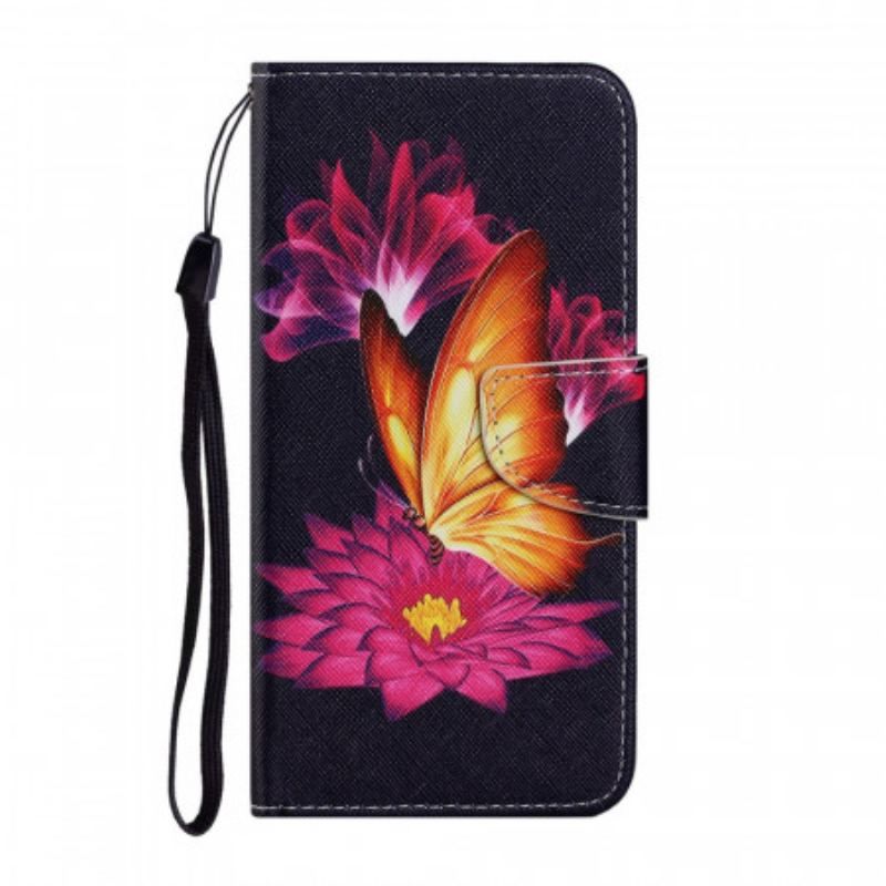 Flip Cover Xiaomi Redmi Note 11 Pro Plus 5G Sommerfugl Og Lotus