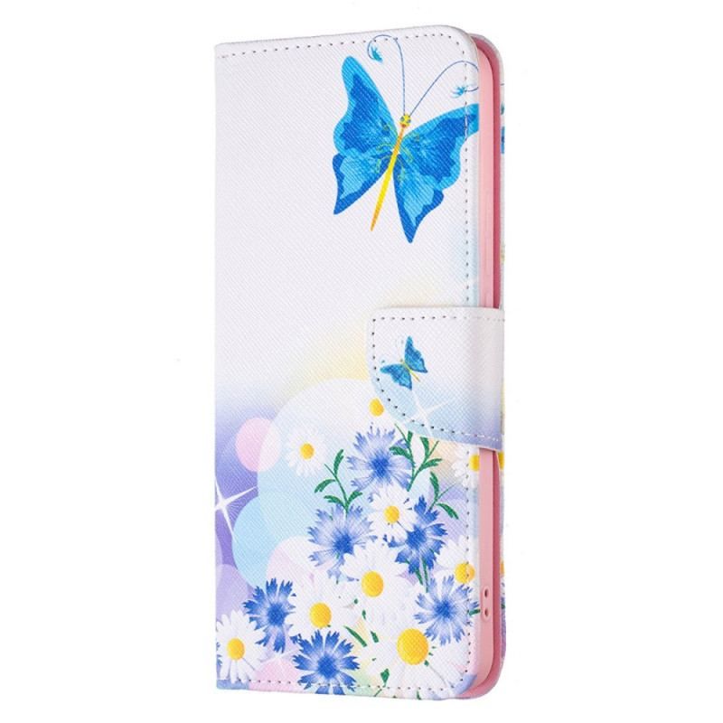 Flip Cover Xiaomi Redmi Note 11 Pro Plus 5G Sommerfugle