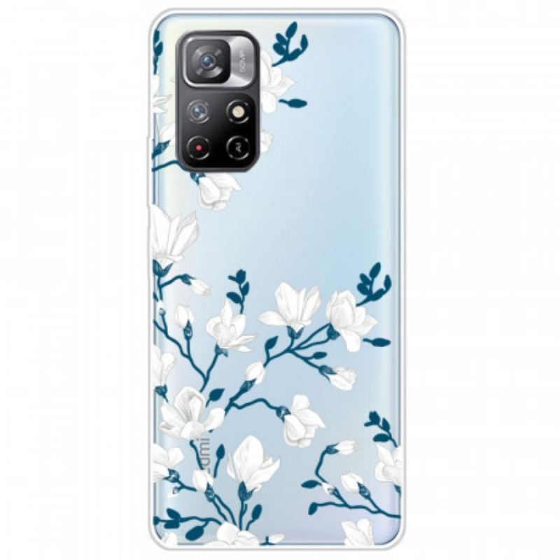 Mobilcover Xiaomi Redmi Note 11 Pro Plus 5G Hvide Blomster