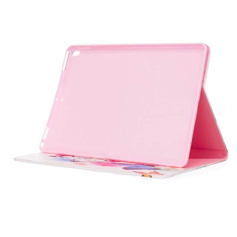 Flip Cover Læder iPad Pro 10.5" Malede Sommerfugle Og Blomster Original