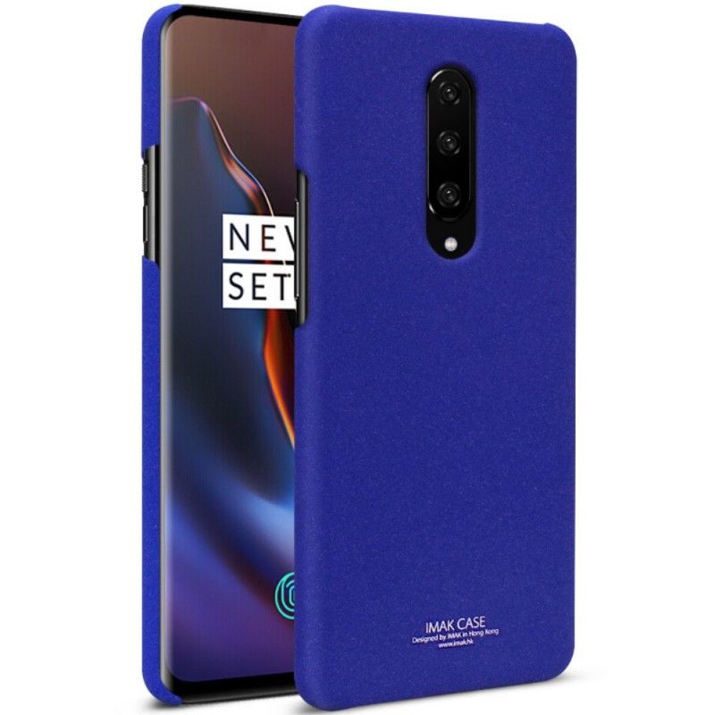 Cover for OnePlus 7 Pro Mørkeblå Stiv Måtte