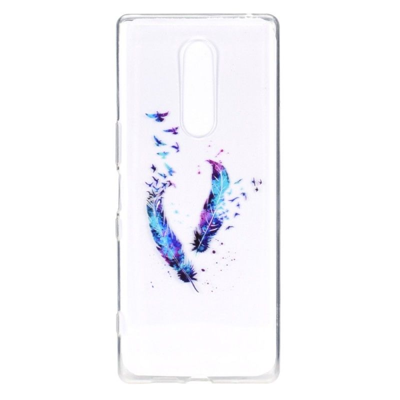 Cover OnePlus 7 Pro Mobilcover Gennemsigtig Fjer