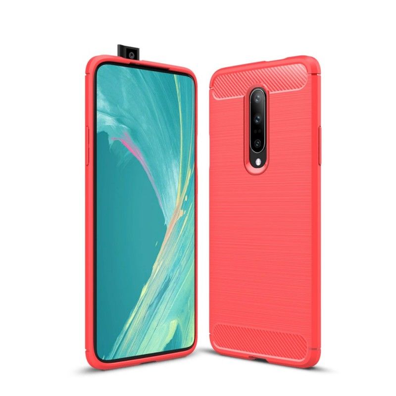 Cover OnePlus 7 Pro Sort Børstet Kulfiber