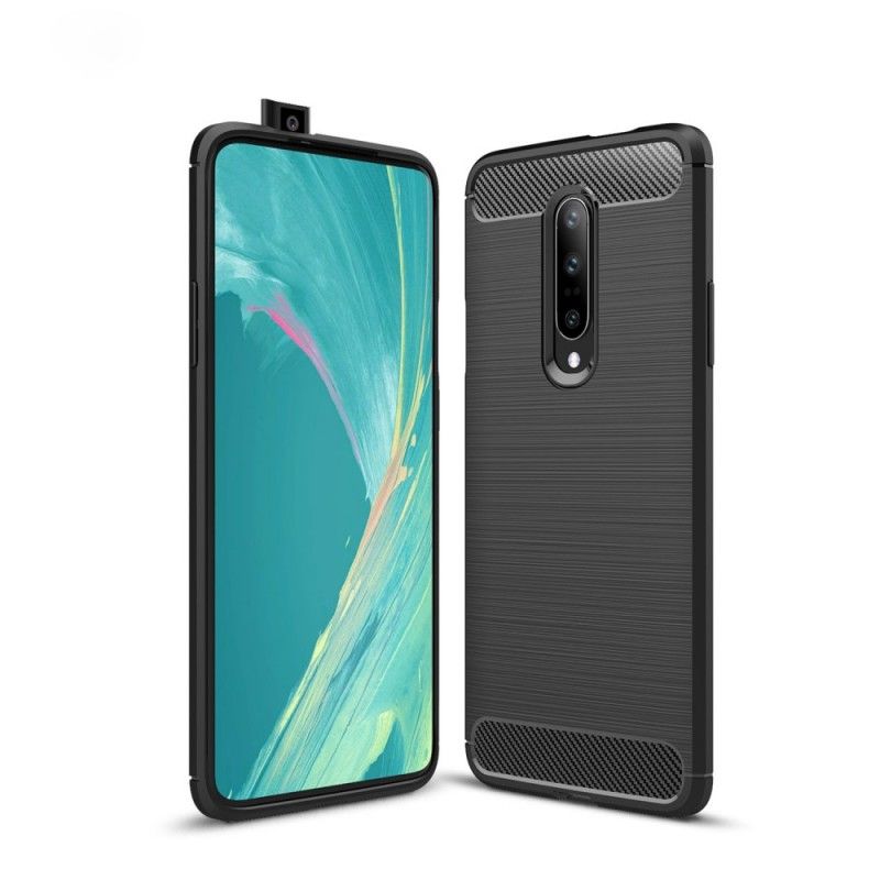 Cover OnePlus 7 Pro Sort Børstet Kulfiber