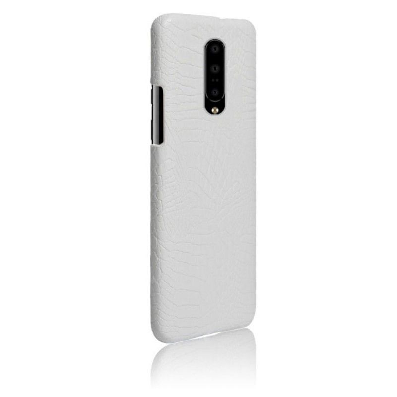 Cover OnePlus 7 Pro Sort Krokodillehudeffekt