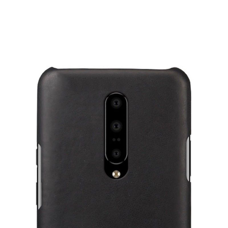 Cover OnePlus 7 Pro Sort Ksq-Lædereffekt