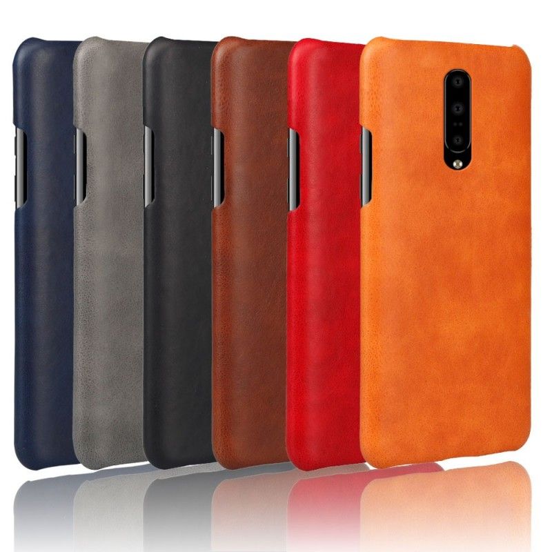 Cover OnePlus 7 Pro Sort Ksq-Lædereffekt