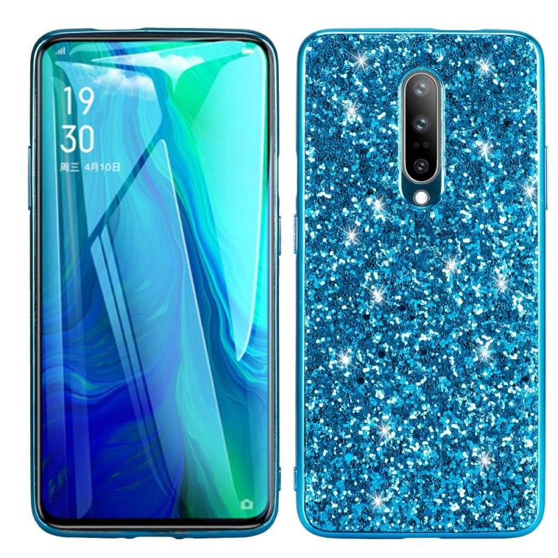 Cover OnePlus 7 Pro Sort Mobilcover Premium Glitter