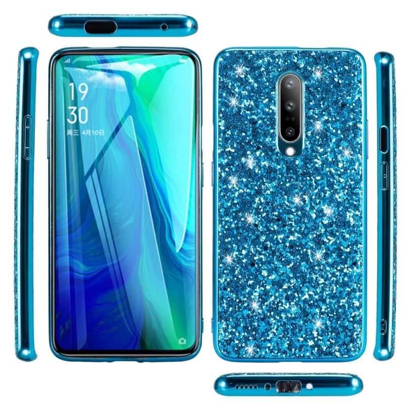 Cover OnePlus 7 Pro Sort Mobilcover Premium Glitter