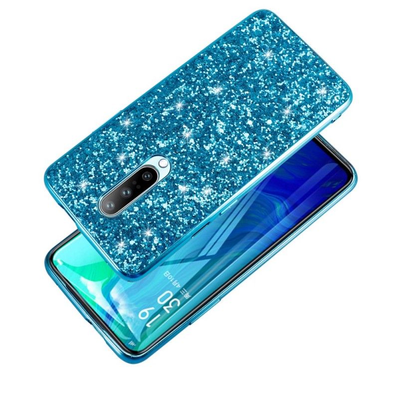 Cover OnePlus 7 Pro Sort Mobilcover Premium Glitter