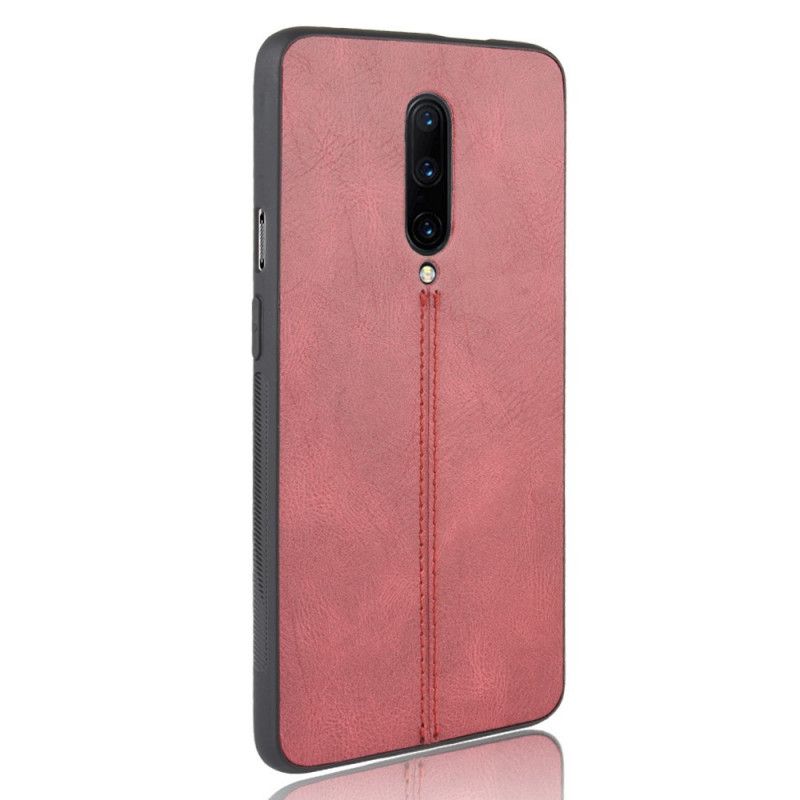 Cover OnePlus 7 Pro Sort Syet Lædereffekt Beskyttelse