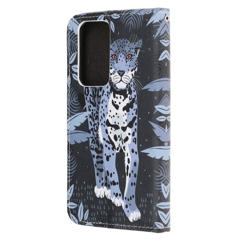 Flip Cover Honor 10X Lite Mobilcover Leopard Med Rem