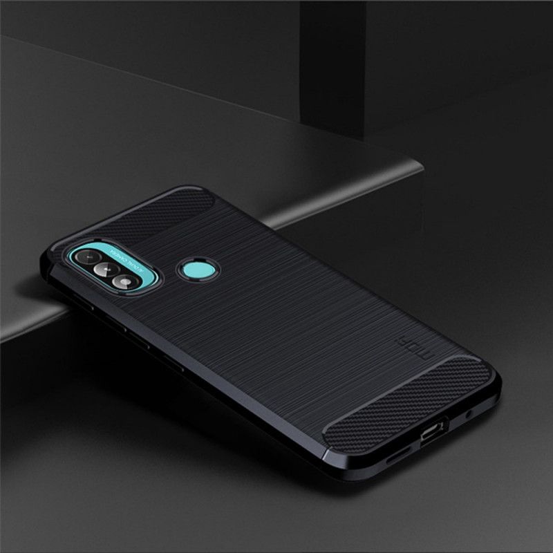 Cover Moto E20 / E30 / E40 Børstet Carbon Fiber Mofi