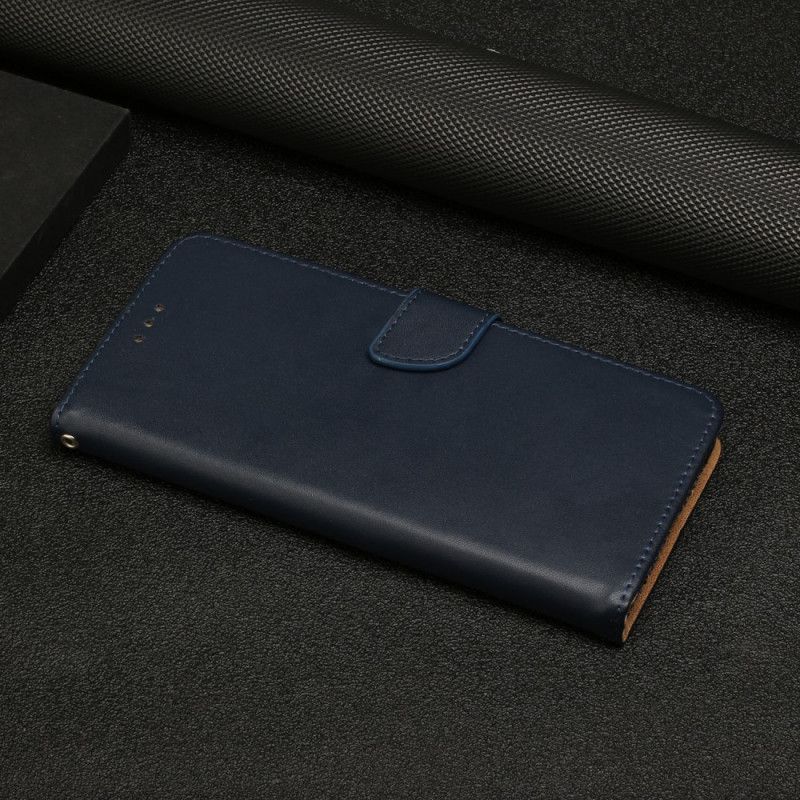 Flip Cover Moto E20 / E30 / E40 Ægte Nappa Læder