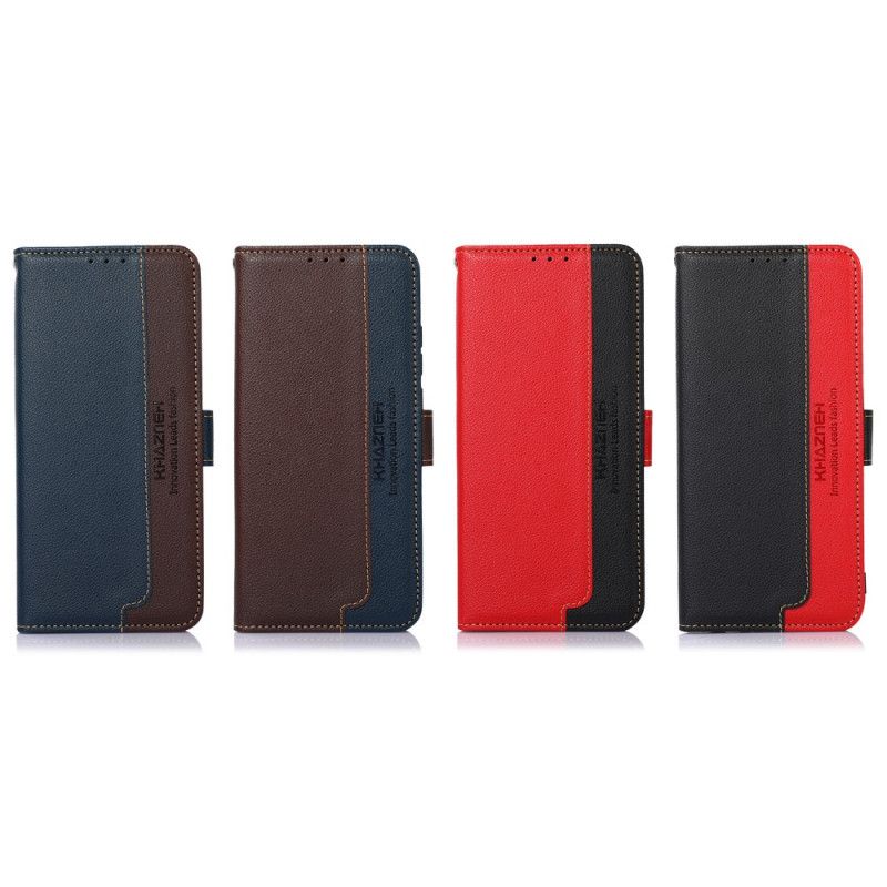 Flip Cover Moto E20 / E30 / E40 Lychee Style Rfid Khazneh