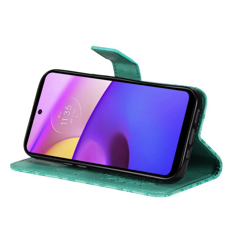 Flip Cover Moto E20 / E30 / E40 Solblomst