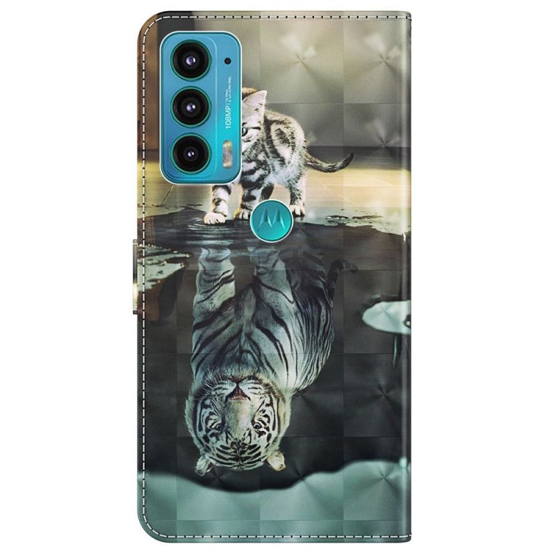 Flip Cover Til Moto E20 / E30 / E40 Ernest The Tiger