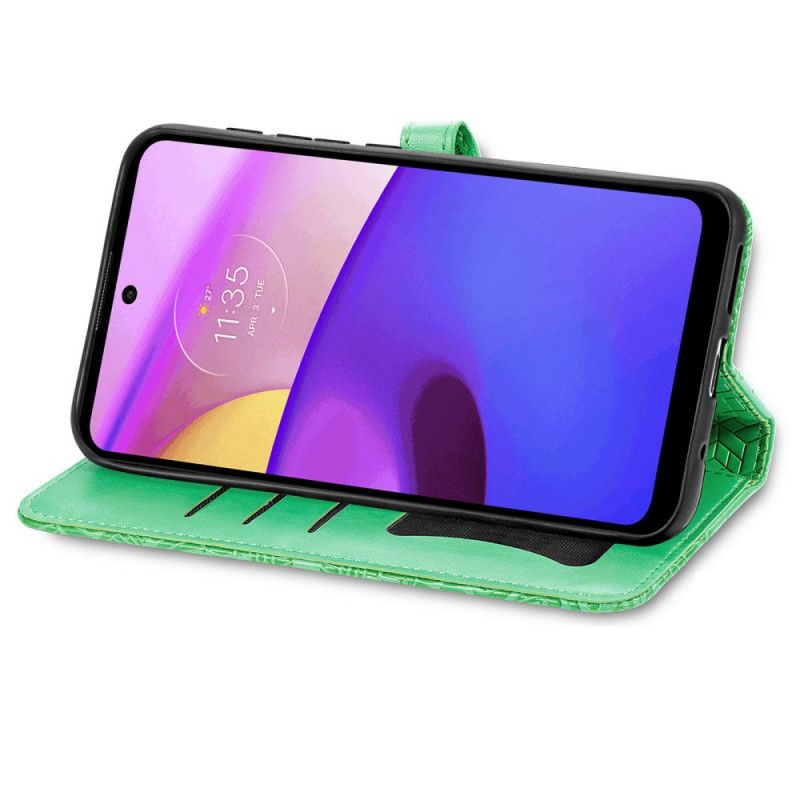 Flip Cover Til Moto E20 / E30 / E40 Stammeblade