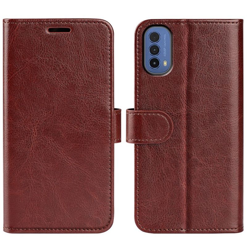 Læder Cover Moto E20 / E30 / E40 Telefon Etui Lædereffektdesign