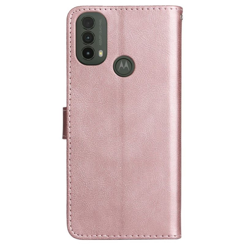 Læder Cover Moto E20 / E30 / E40 Telefon Etui Lædereffektrem