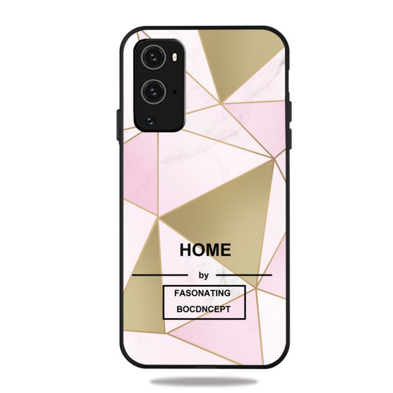 Cover for OnePlus 9 Pro Hvid Stiliseret Marmor